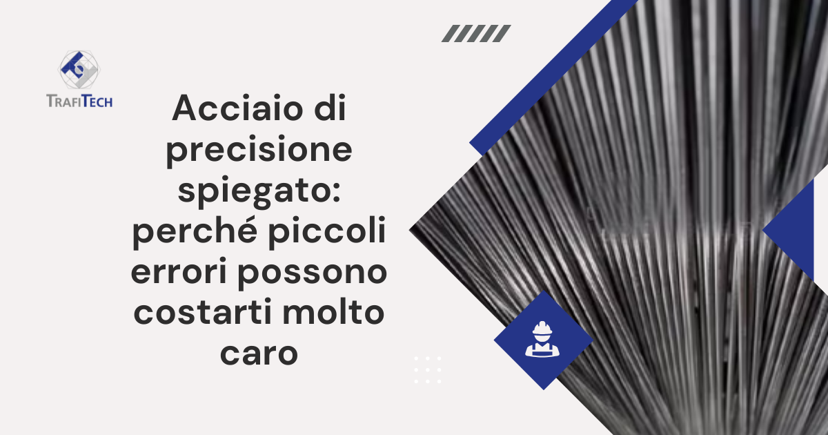 Acciaio di precisione spiegato: perché piccoli errori possono costarti molto caro.